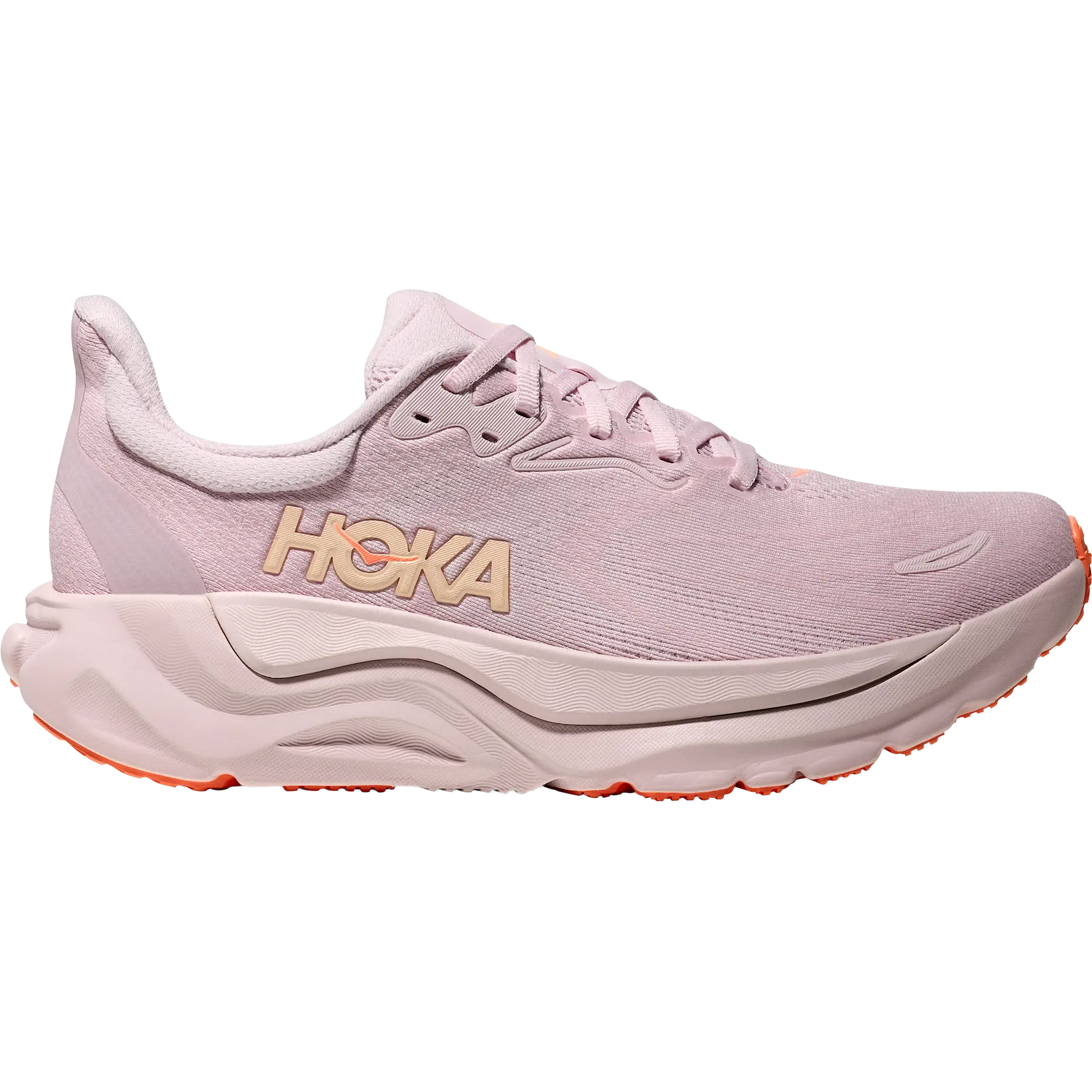HOKA One One Arahi 8 Women - Lilac Cream/Neon Cantaloupe - US9B / 41 1/3 - Pronationsløbesko