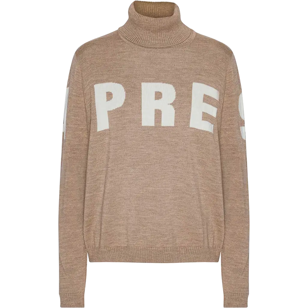 Copenhagen Cartel Alpine Turtleneck Merino Knit Sweater - Hazel - Striktrøjer