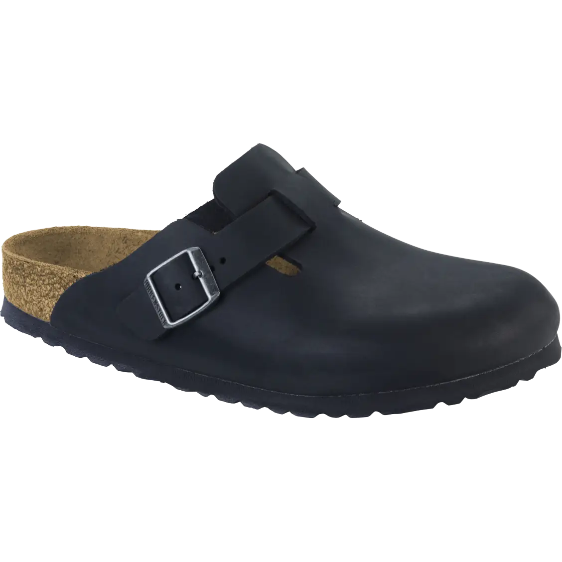Birkenstock Boston Oiled Leather Narrow - Black - 39 - Klipklapper