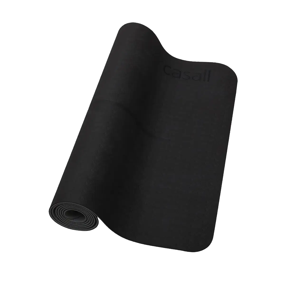 Casall Yoga Mat Position 4mm - Black/grey - One size - Løbeudstyr