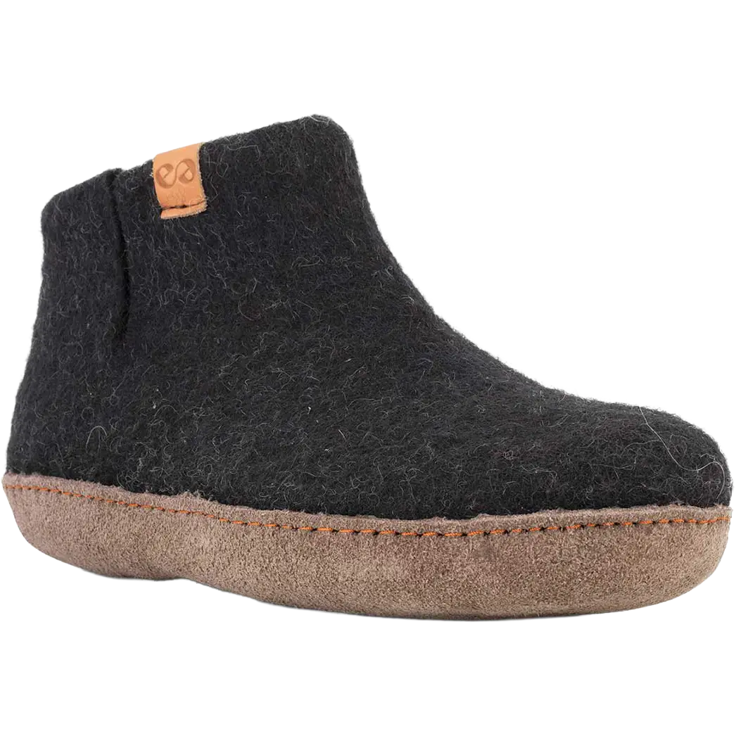 Green Comfort Everest Wool Boot hjemmesko - Black - 44