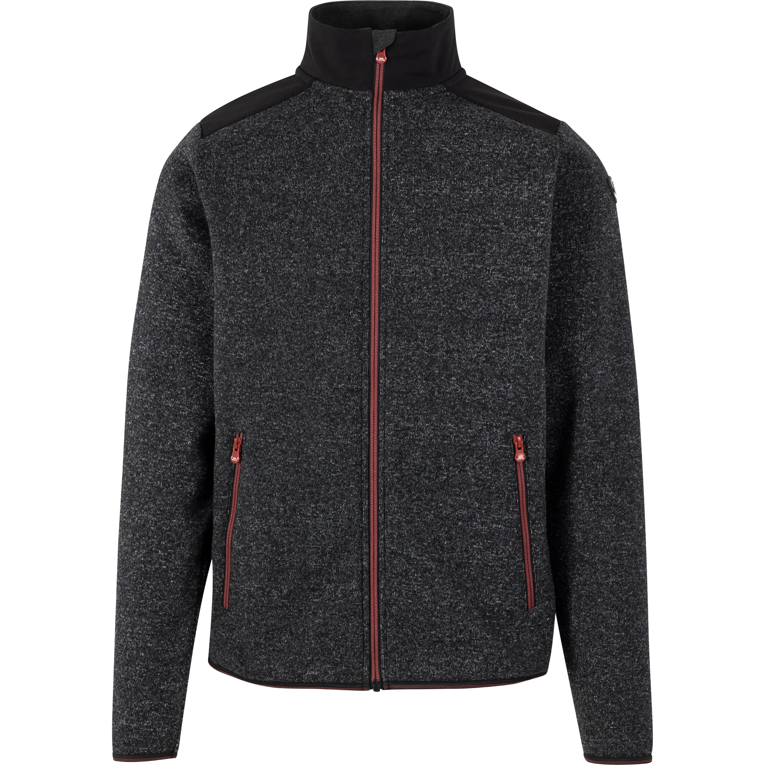 Trespass Cossal Fleece Men - Black Marl - Fleecetrøjer
