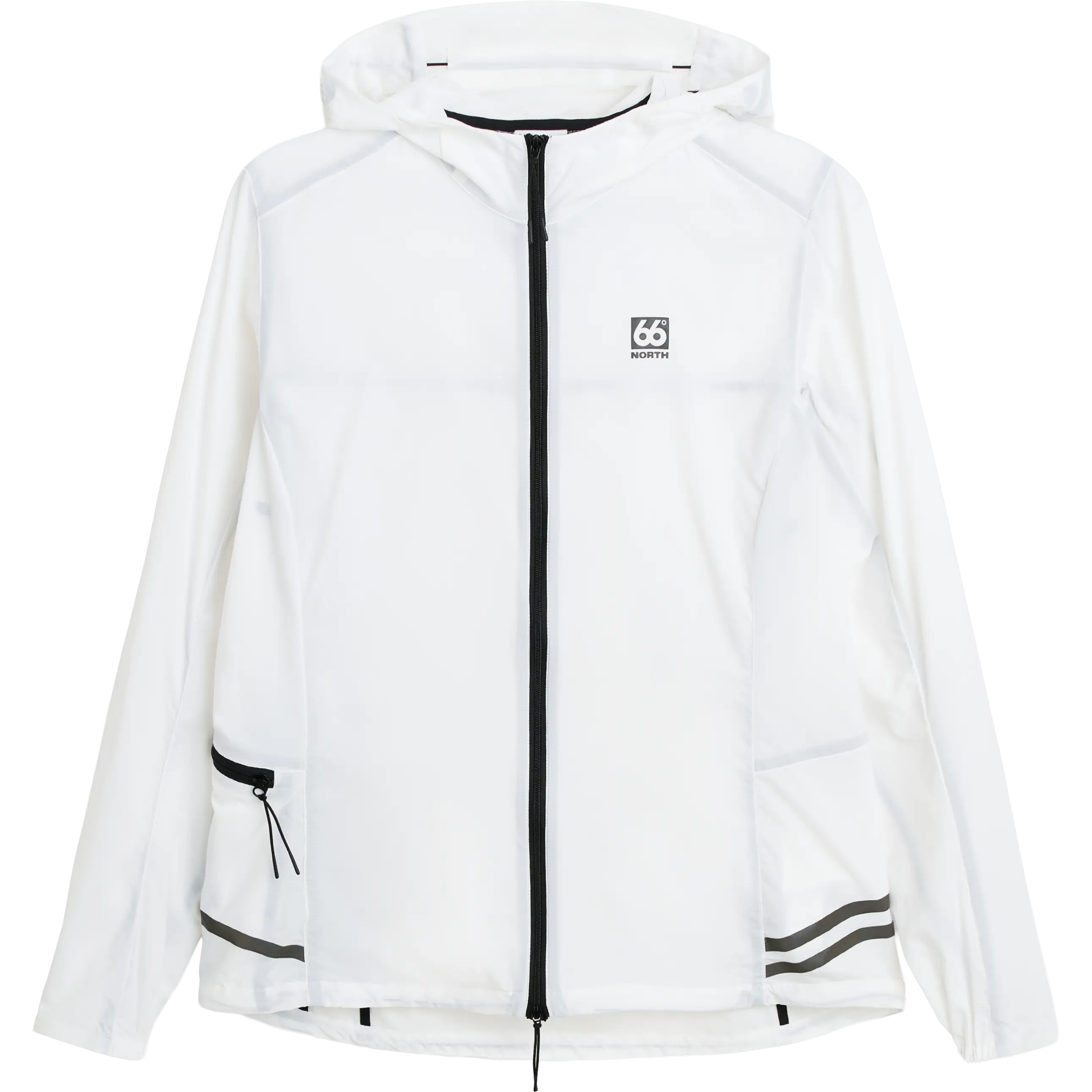 66°North Helgafell Jacket Women løbejakke - White - L - Løbejakker