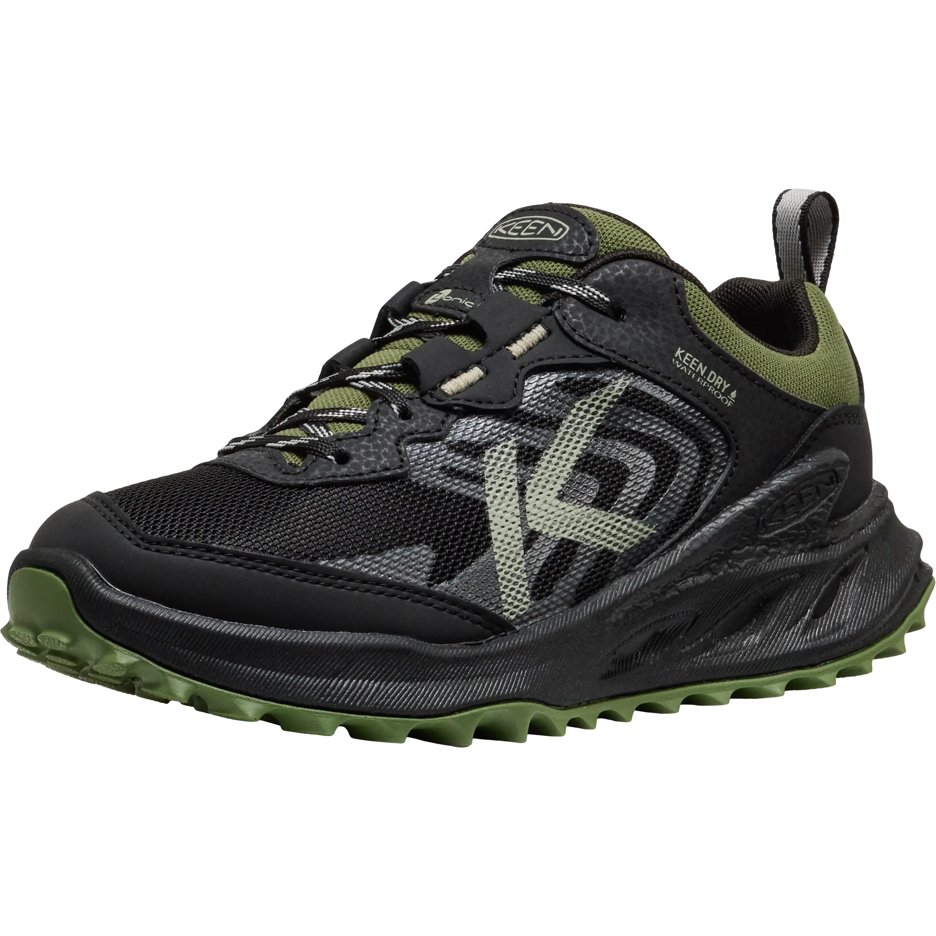 Keen Zionic WP Junior - Black/Bronze/Green - 38 - Vandtætte sko til børn