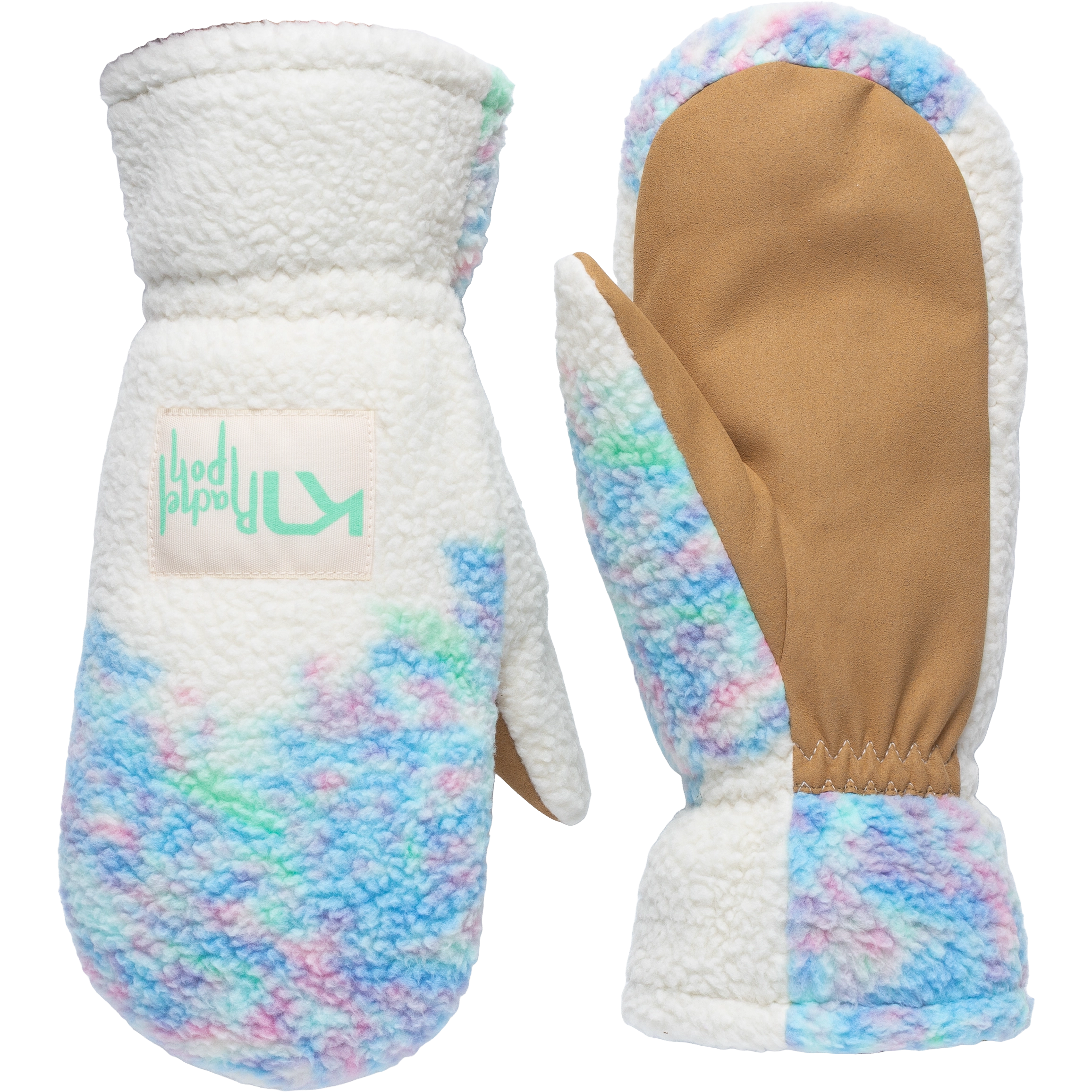 Kari Traa Rothe Pile Mittens Women - Bright Turquoise - 7 - Handsker