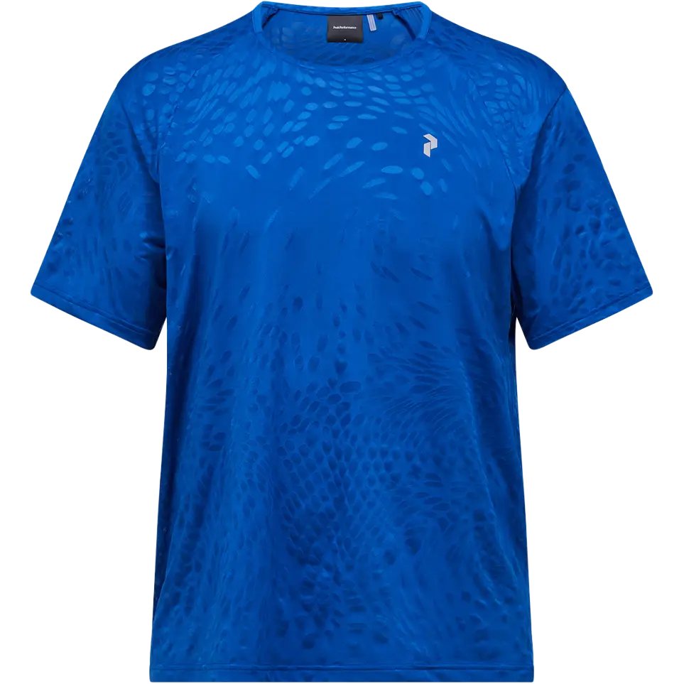 Peak Performance Discover SS Tee Men - True Blue - L - Løbe t-shirt