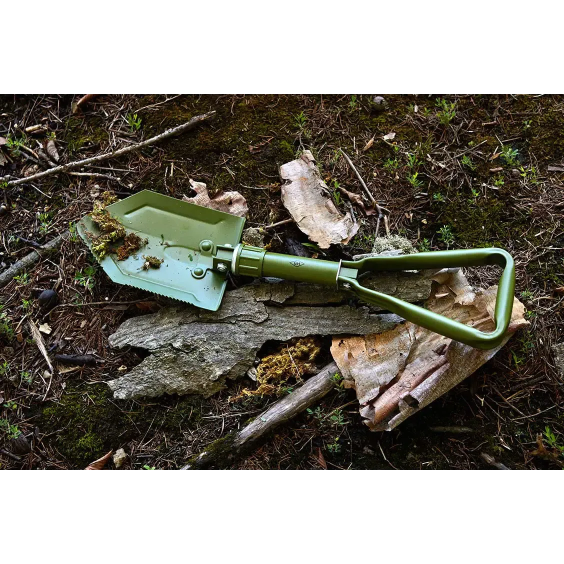 Hopfällbar spade