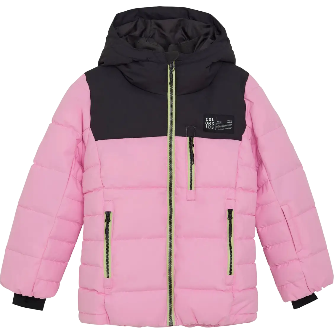 Color Kids Junior Ski Puffer Jacket Quilt - Bonbon - 164 - Vinterjakker til børn