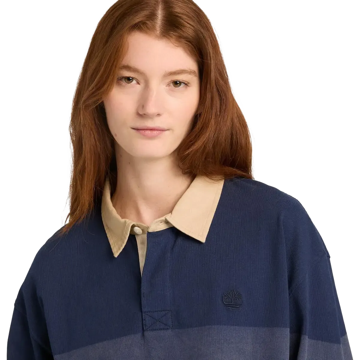 LS Striped Rugby Polo Men