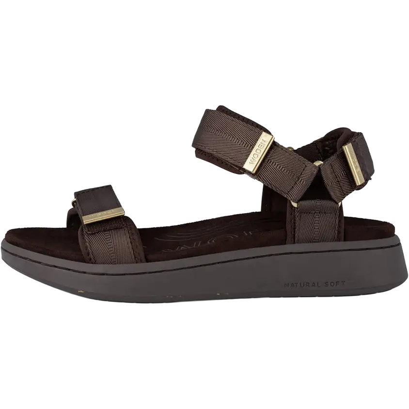 WODEN Line Sandal - Chocolate - 41 - Sandaler