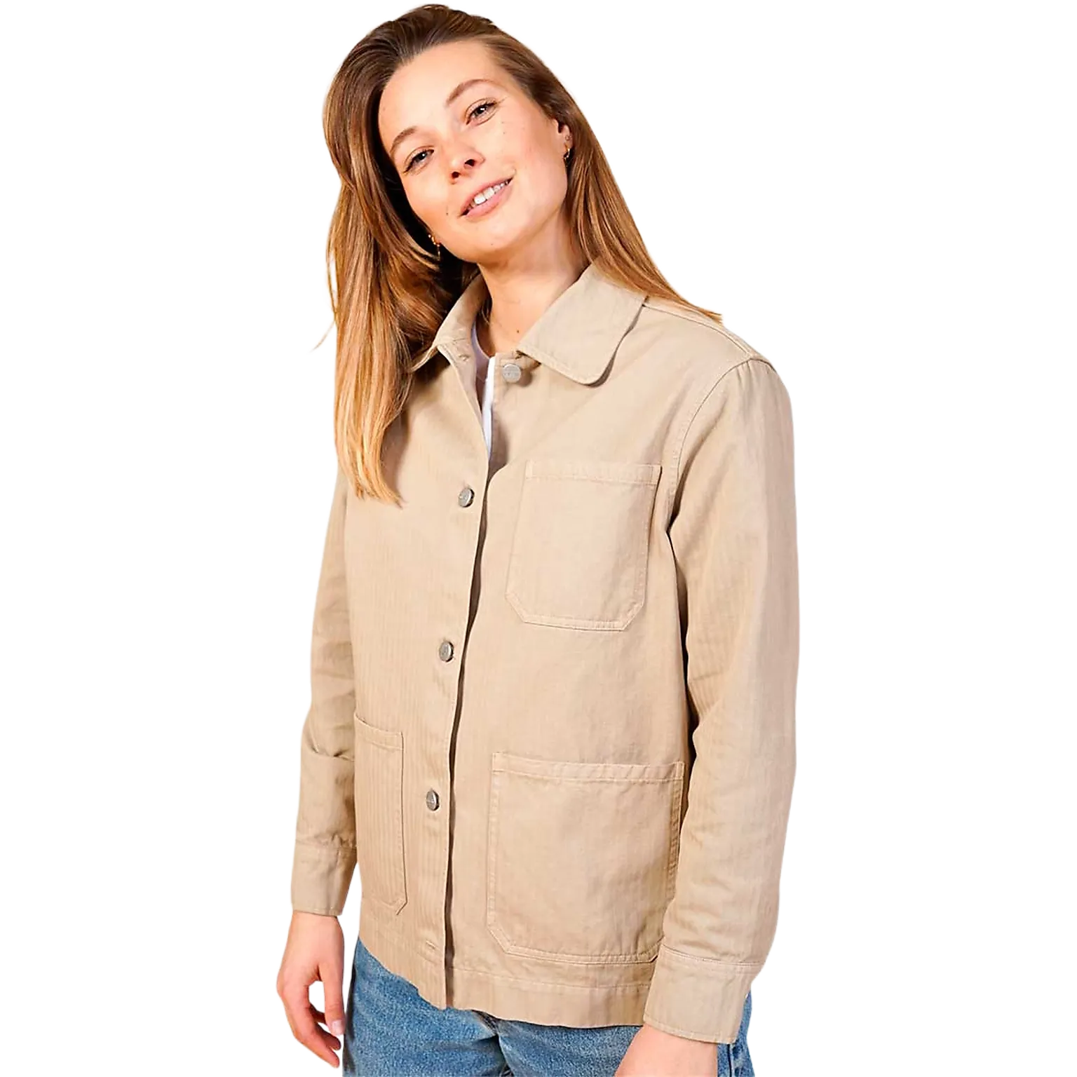 Courtney Herringbone Overshirt Women skjorte/jakke