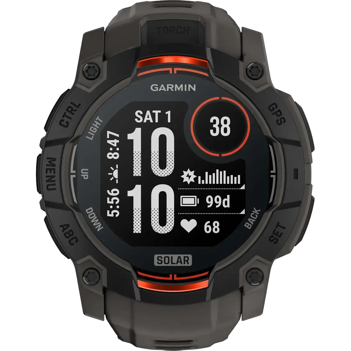 Black Bezel with Charcoal Band