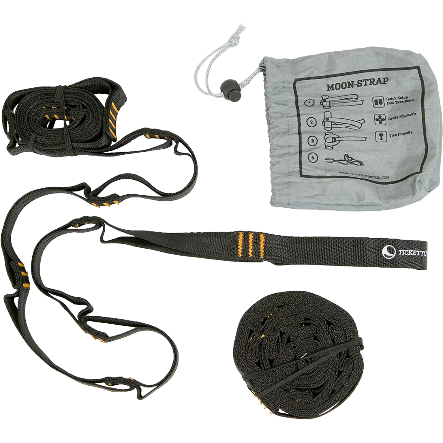 MoonStraps Webbing (2 x 260 cm Pair) stropper til hængekøjer