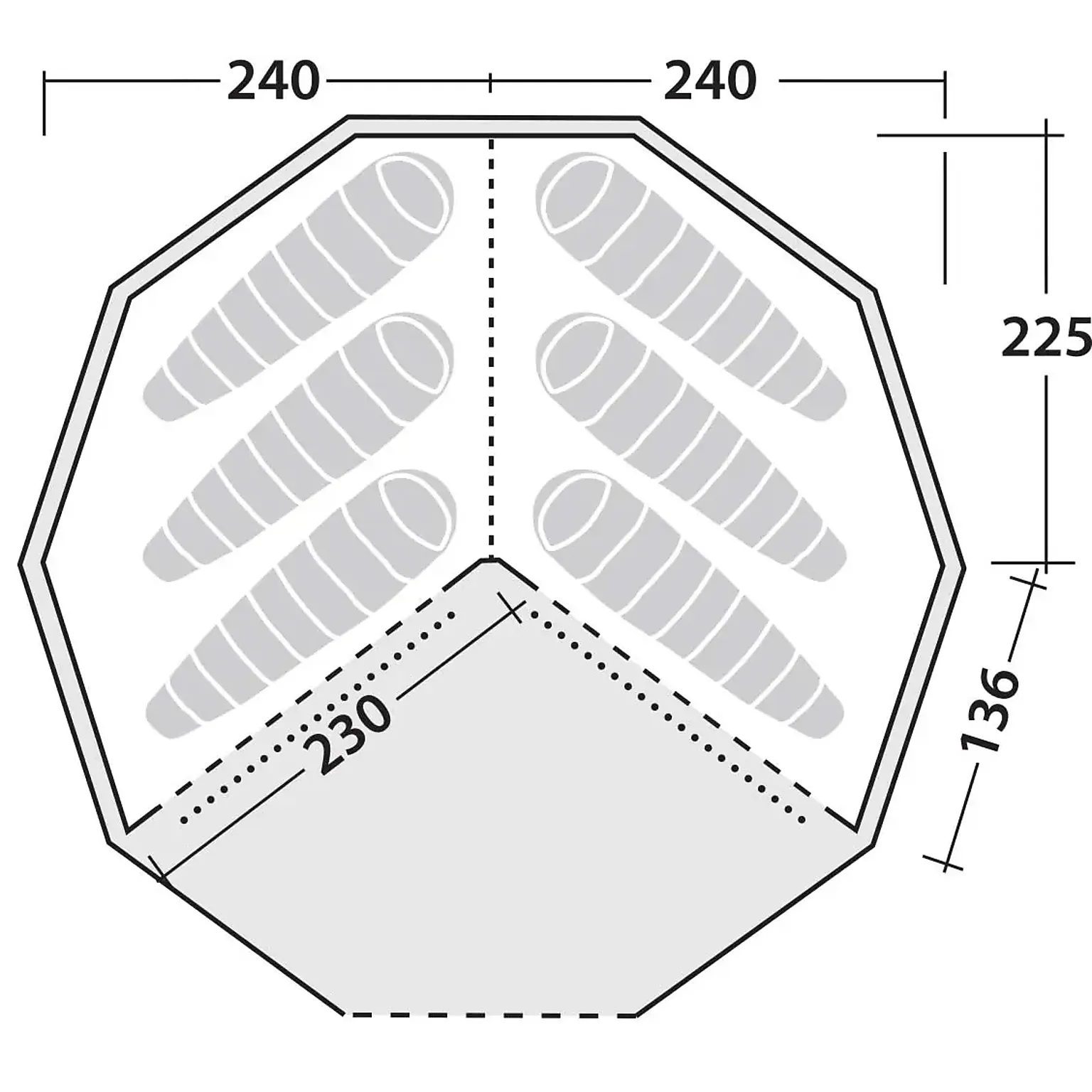 Inner tent Klondike Grande innertält