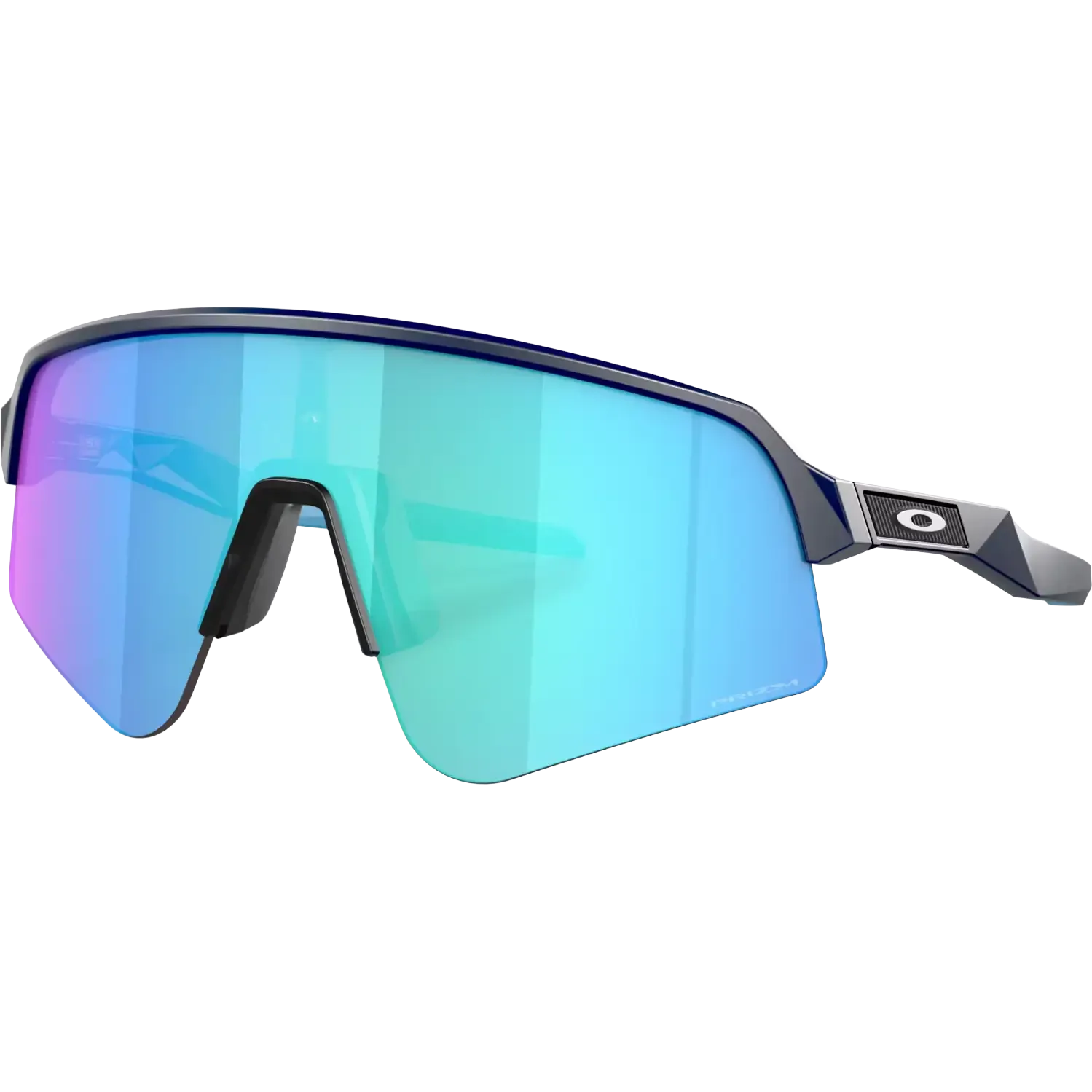 prizm trail torch Lenses, matte silver/blue colorshift Frame